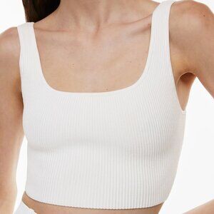 Aritzia Babaton Sculpt Knit Squareneck Cropped Tank